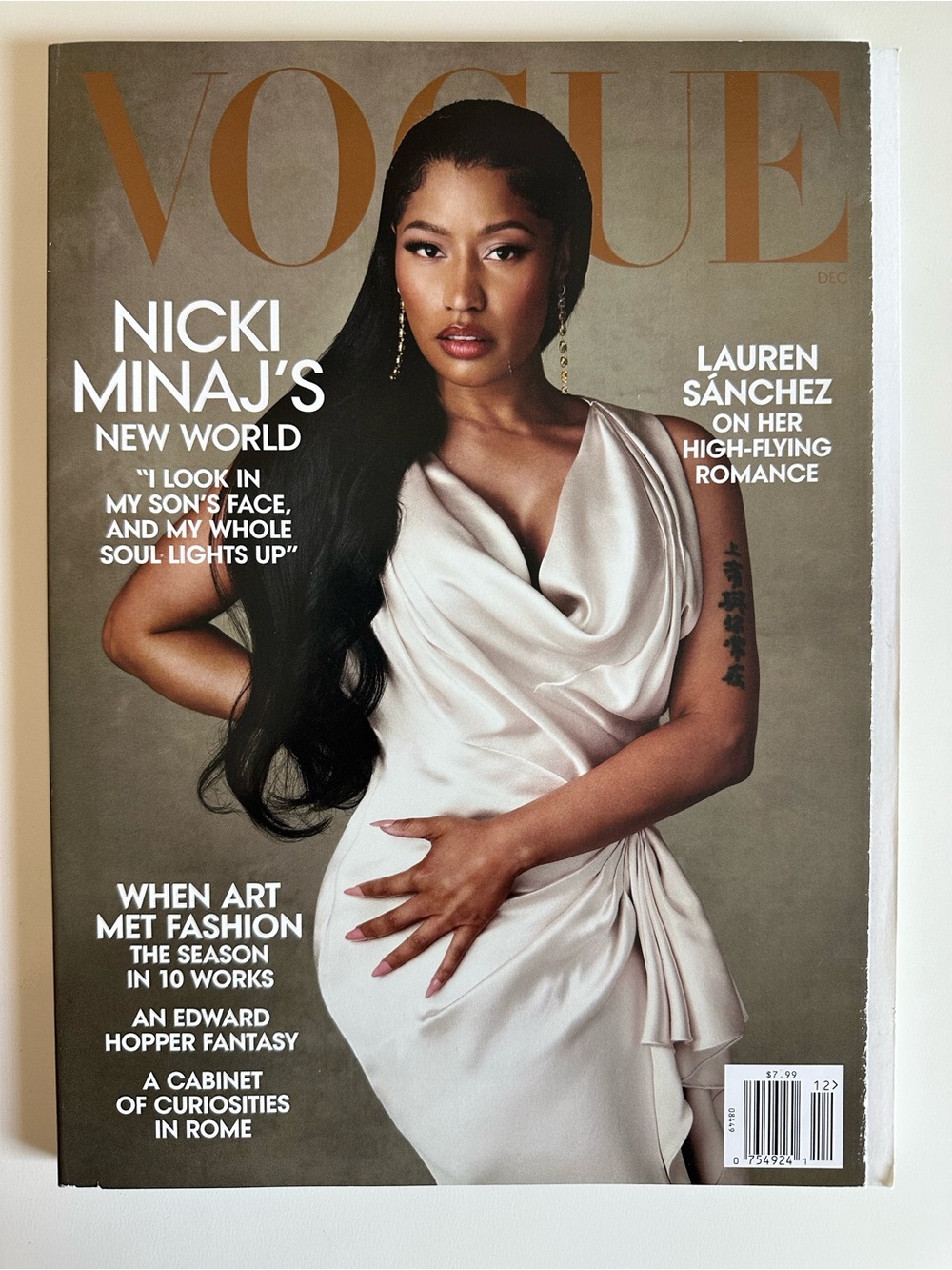 Vogue Magazine Cover featuring Nicki Minaj — December 2023